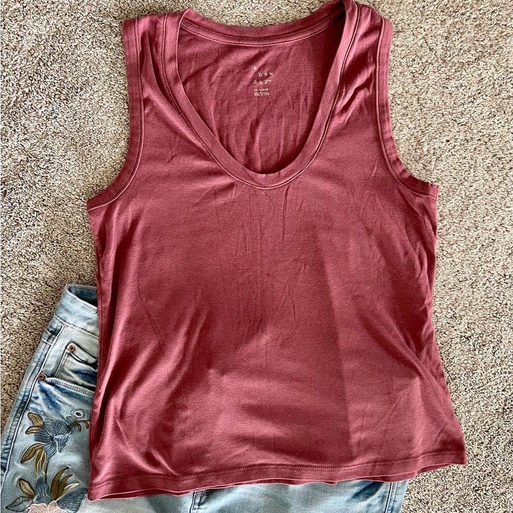 A new day tank top